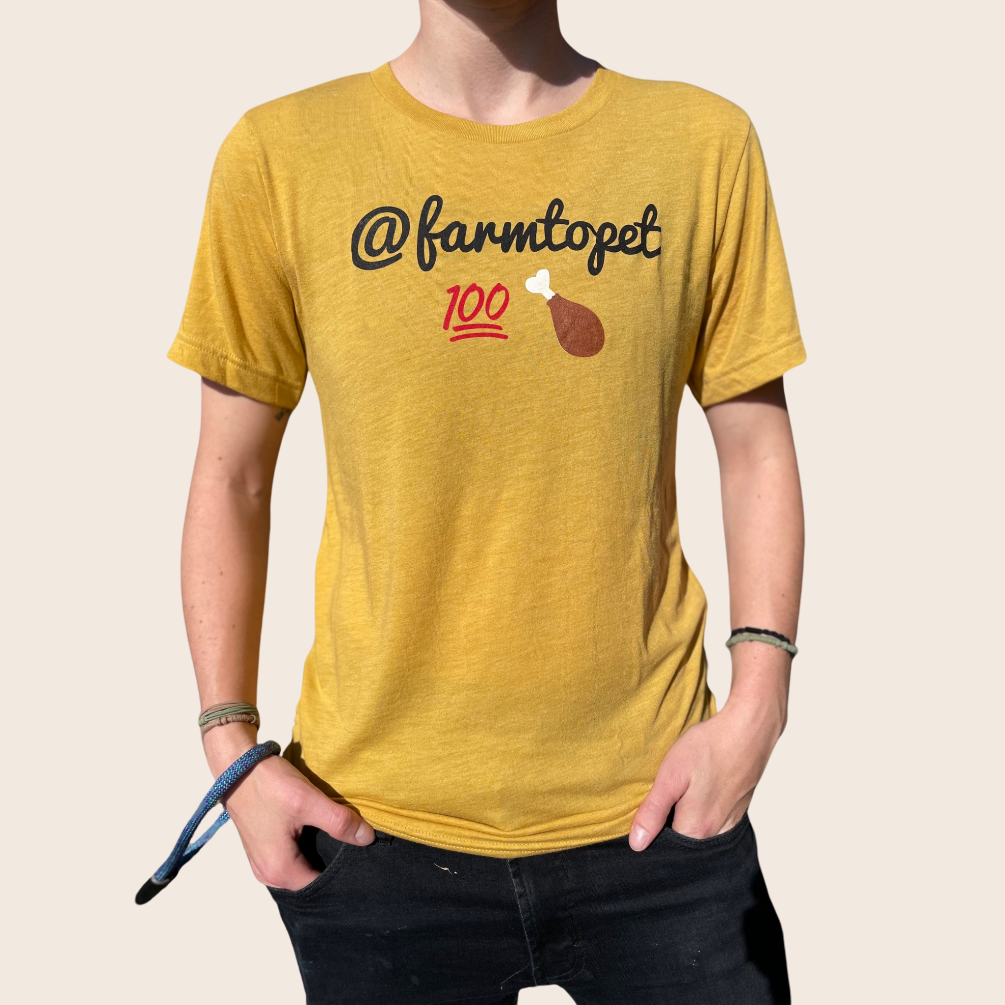 Farm to Pet 100% Chicken Adult T-Shirt