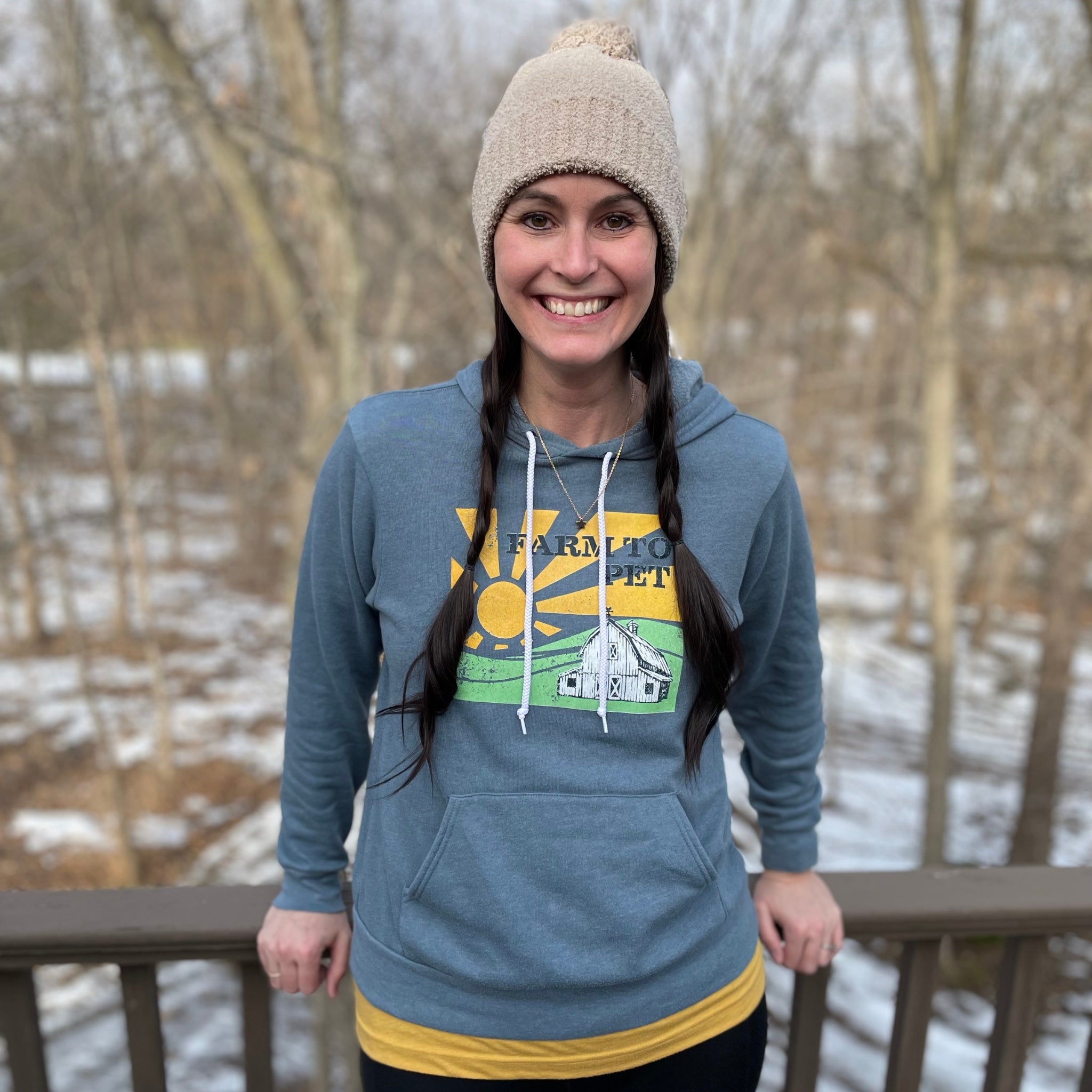 Farm to Pet Original At the Farm Retro Hoodie