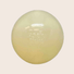 A Farm to Pet Dog Fetch Ball Glow-in the Dark Squeak ball is Round, white colored on a light beige background.