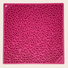 Farm to Pet Pink Flower Power  silicone  lick mat with floral pattern on a beige background.