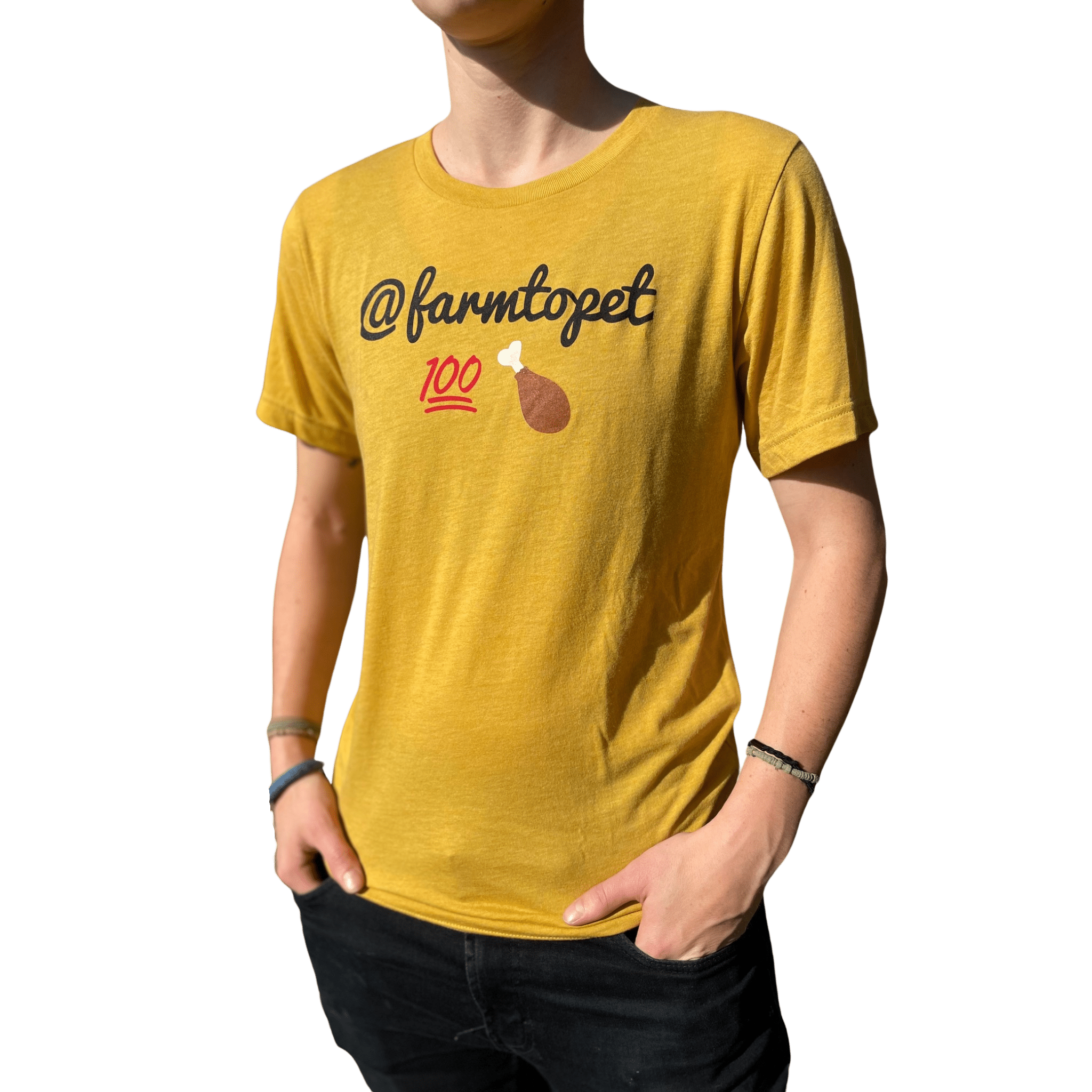 Farm to Pet 100% Chicken Adult T-Shirt