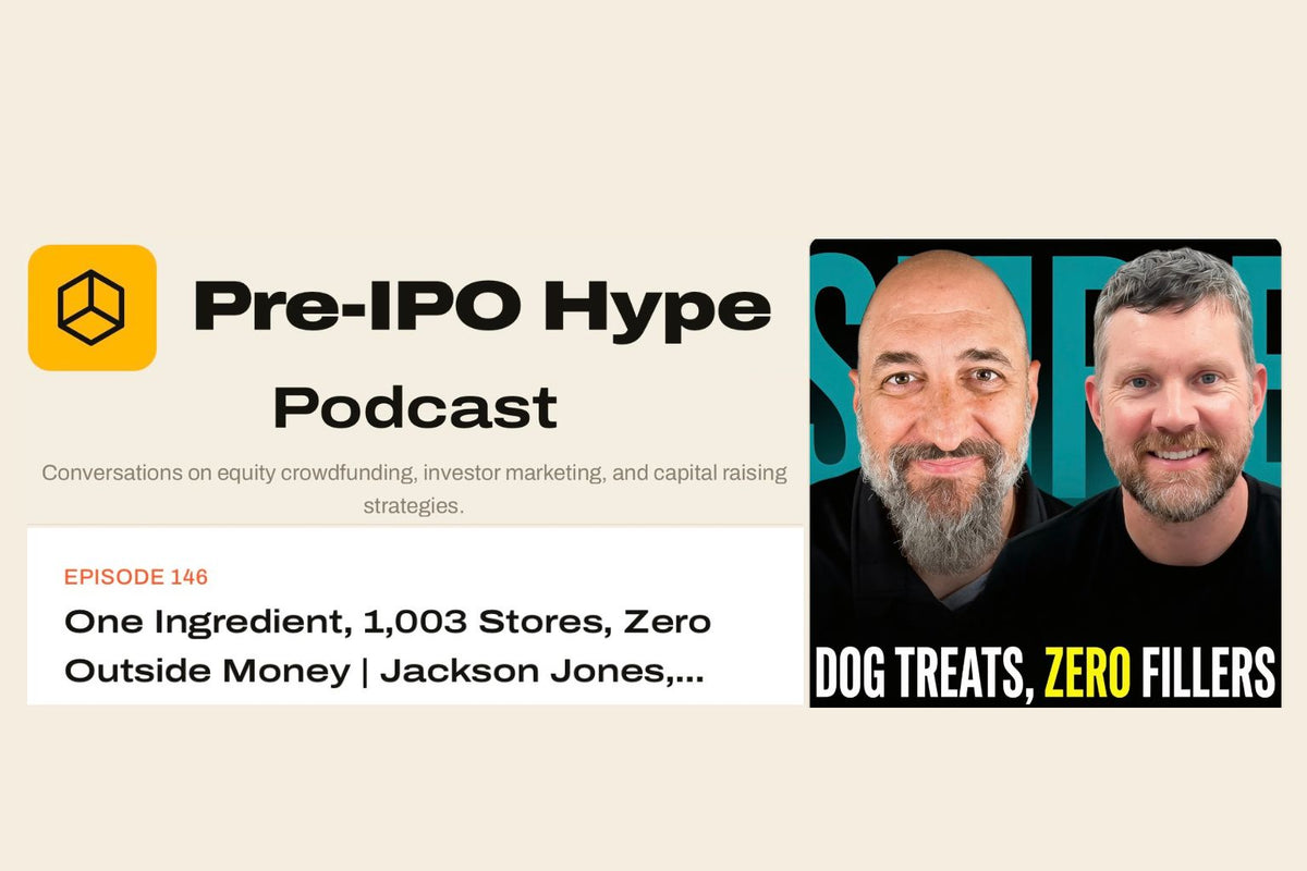 PreIPO Hype Podcast with Jackson Jones - One ingredient, 1003 stores, zero outside money