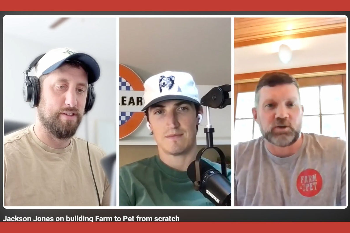 Jackson Jones being interviewed by the hosts of the Woof 