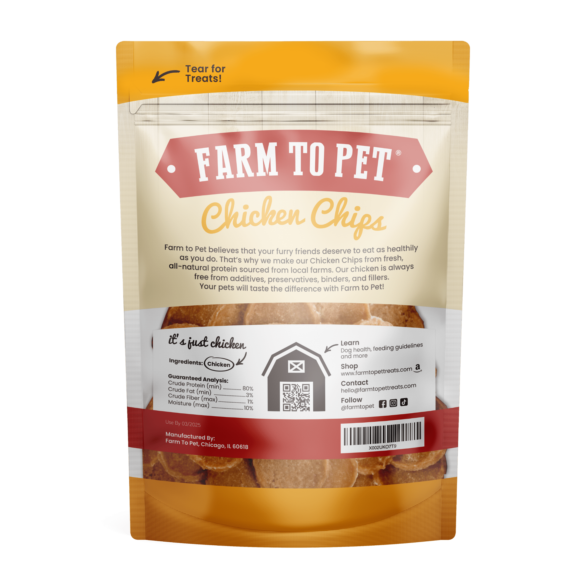 Dog chicken chips deals