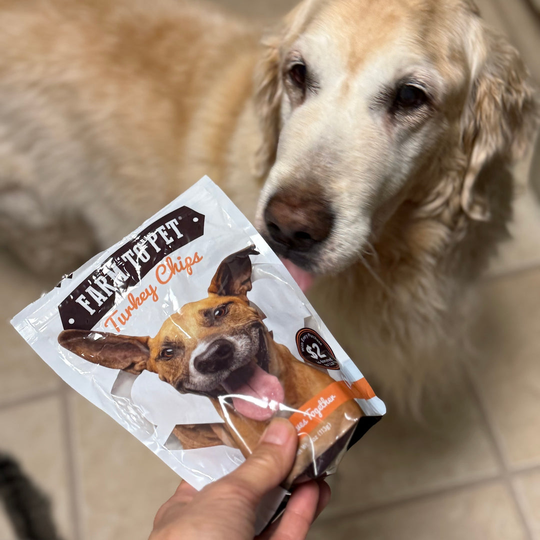 Live Like Roo Live Like Roo Turkey Chips for Dogs | Dog Treats That Give Back – Farm ...