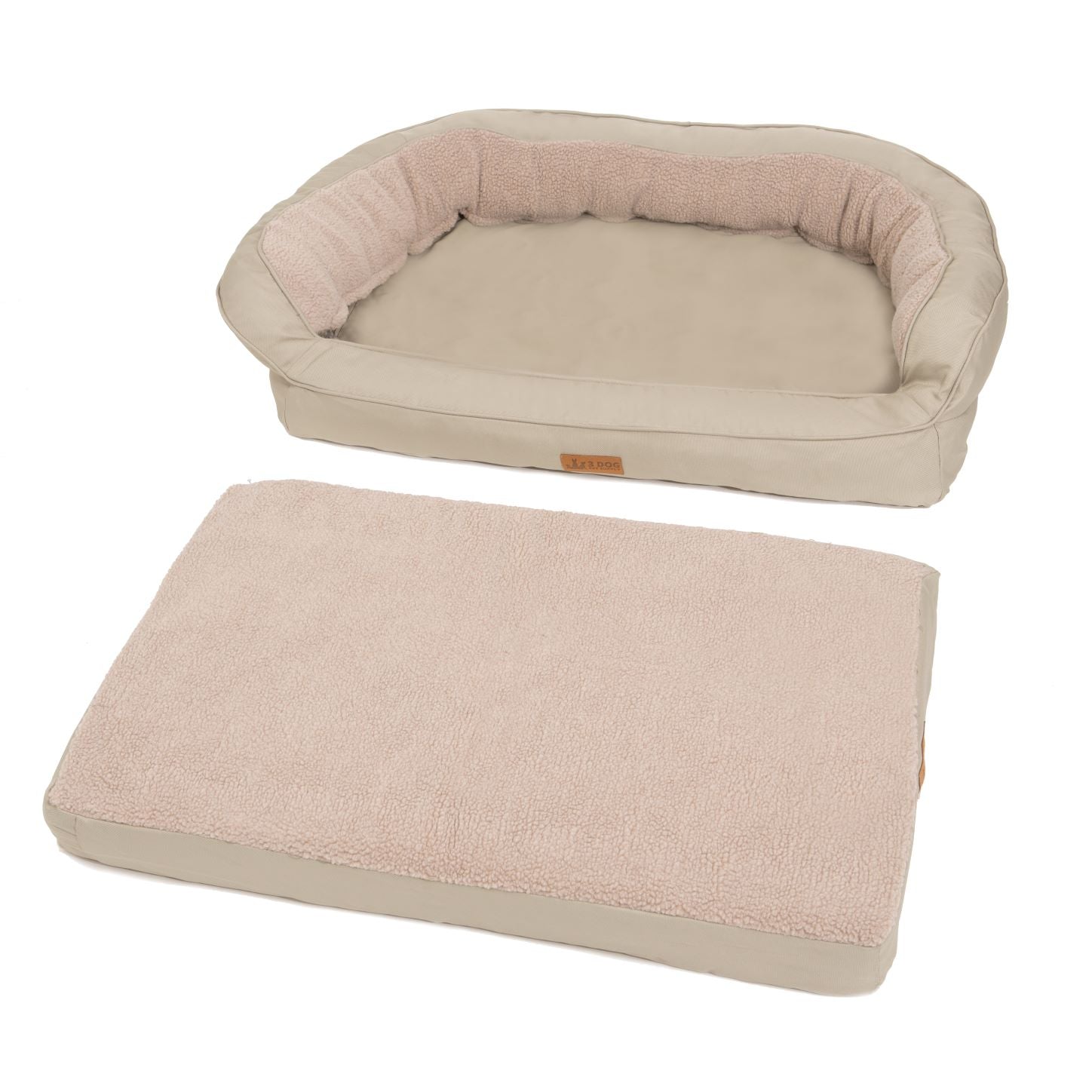 EZ-Wash Fleece Headrest Dog Bed