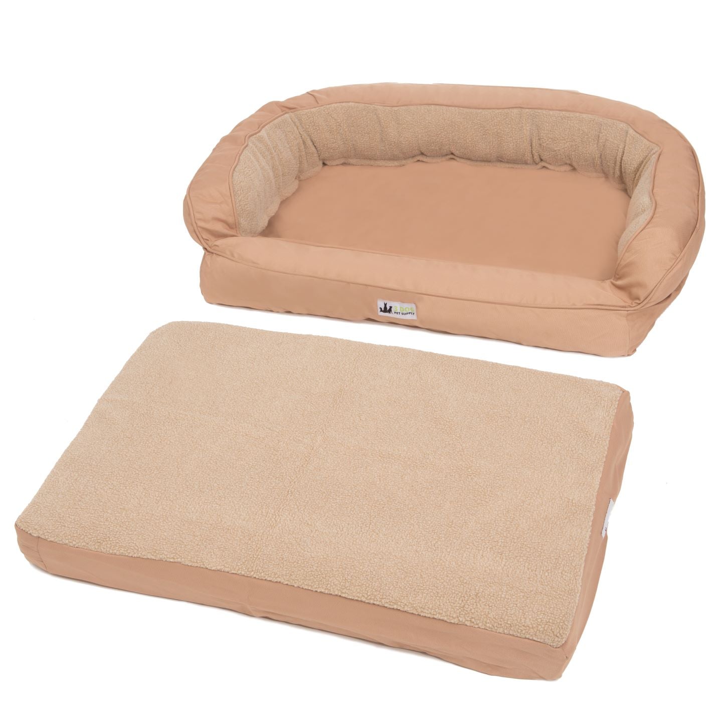 EZ-Wash Fleece Headrest Dog Bed